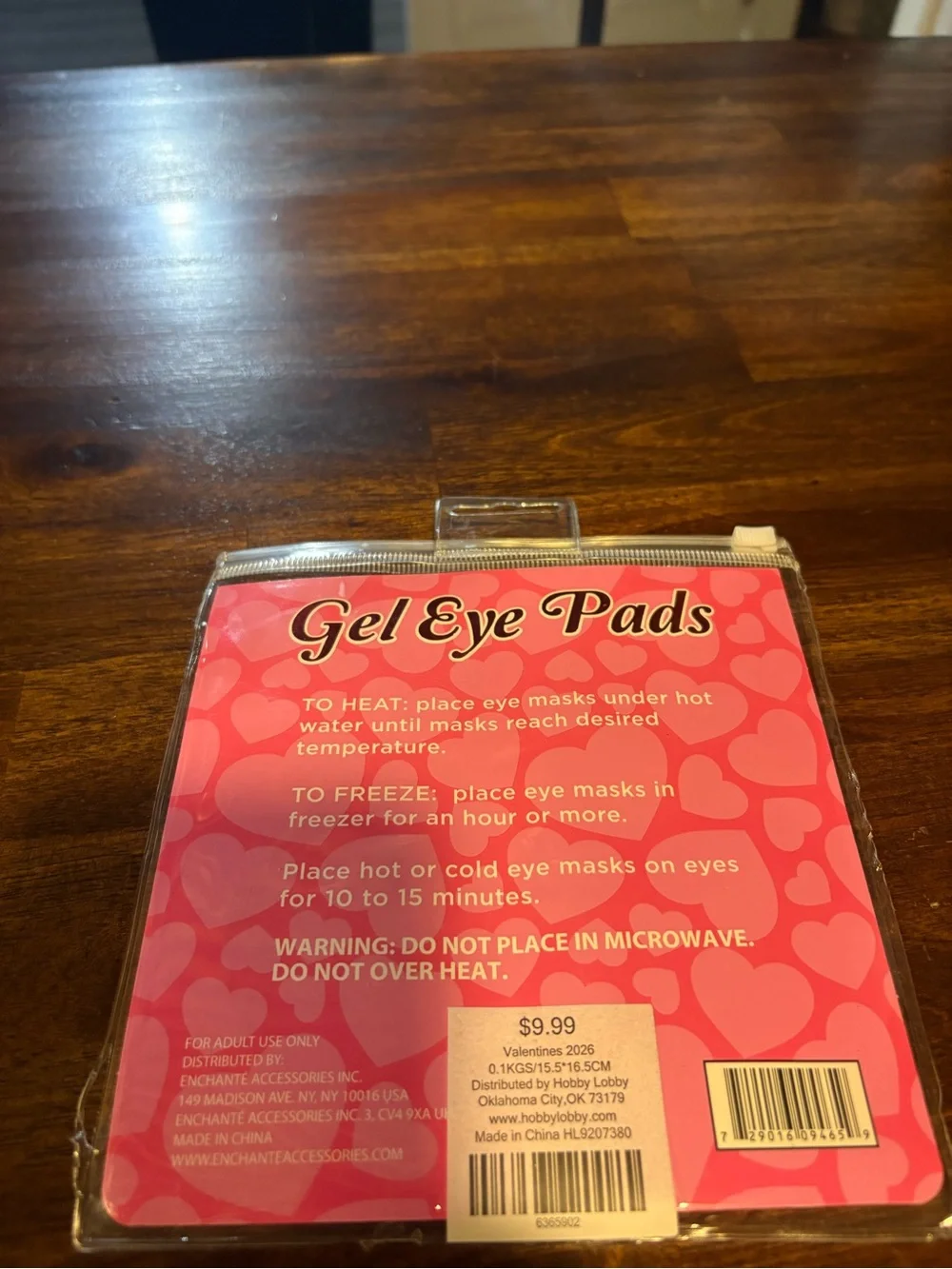 Gel Eye Pads for Women – Pink Heart Glitter Cooling Eye Pads
